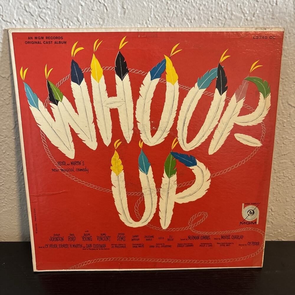Whoop-Up Original Cast Album w Paul Ford LP MGM E3745OC Mono - Vinyl